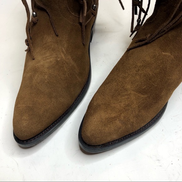 Durango | Brown Suede Leather Party Fringe Western Boots - Picture 3 of 8